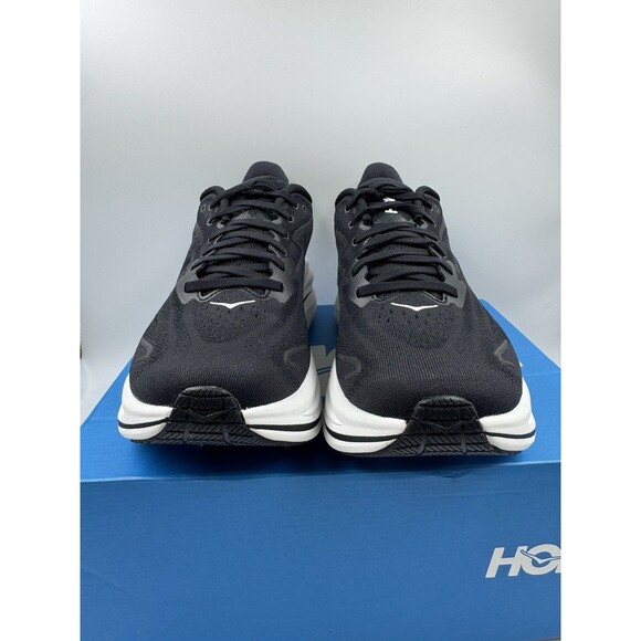 Hoka One One Clifton 9D Sneakers Running, Walking Black Mesh 1162030 BWHT - Picture 2 of 16